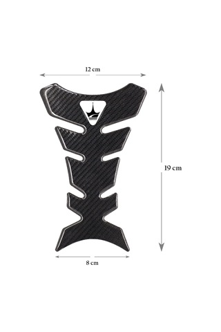 Grippatch Triumph Motosikletler İle Uyumlu Universal 6d Karbon Tank Pad Gc08 KARBON
