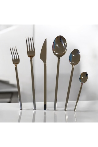 Aslan Paris 72 Parça 4 Mm Çatal Kaşık Bıçak Takımı Çelik