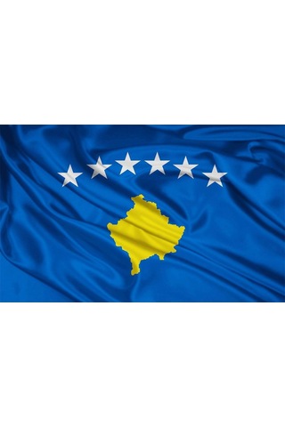 Lexroo Zc Bayrak Kosova Milli Gönder Bayrağı 100x150 Cm Raşel Dijital Baskı
