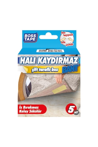Boss Tape Kaydırmaz Halı Yapıştırma Bandı 50 MM x 5 M