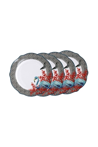 Mikasa Sarah Arnett Porselen 4lü 27 Cm Servis Tabağı Seti Beyaz