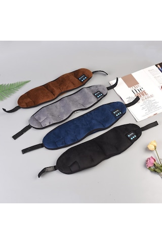 Konesam Gri Bluetooth 5.0 Uyku Göz Maskesi, 3d Ses Stereo Hoparlörlü, Akıllı Müzik/arama Fonksiyonu, Nefes Alıcı Kumaş, Tamamen Gölgelendirici