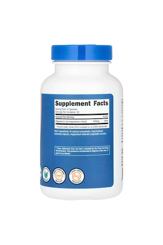 Nutricost Magnesium Citrate 420mg 120 Veggie Caps