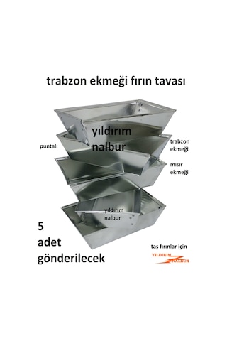 Trabzon Ekmeği 10x23 Fırın Tavası Puntalı Minik Tekli Taş Fırın T