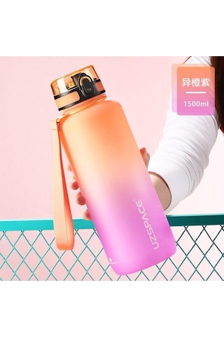 Uzspace Tritan Su Matarası 1500Ml Vgn3056 Turuncu Mor