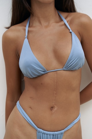 Mai Collection Mai Studios Co. Dahlia Askısı Düğüm Detaylı Mavi Bikini Üstü Mavi