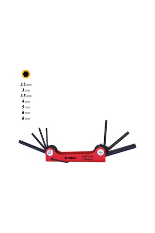 Nalburkent Eltos Çakı Alyan Seti 7 Parça 2.5-8 Mm Kompakt Yerli Üretim