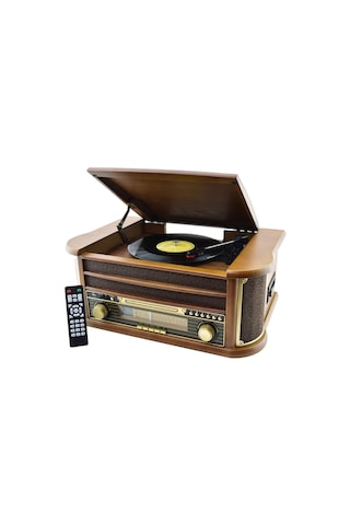 Ahşap Pikap 2x5w Stereo Spk Mp3 Çalar Usb-radyo-cd-kaset Bt Müzik