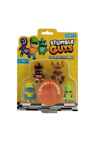 Stumble Guys Seri 5 Mini Figür Seti 5'li Paket - Popüler Oyun Karakterleri