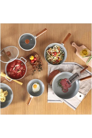 Neoflam Fika Gri Alüminyum Döküm Tava 28 x 5 CM