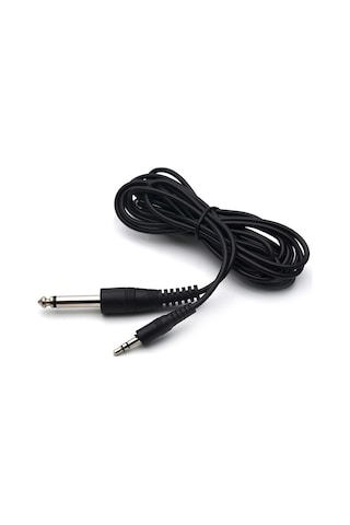 1.4 Metre 6.3mm. Mono Çivi Jack To 3.5mm. Stereo Aux Gitar Kablo
