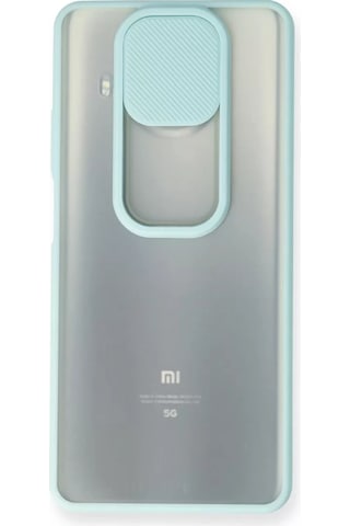Newface Xiaomi Mi 10t Lite Kılıf Palm Buzlu Kamera Sürgülü Silikon - Turkuaz