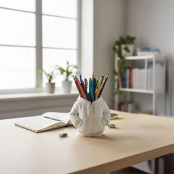 Hoodie Kalemlik Masaüstü Düzenleyici Beyaz