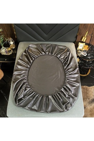 Yingfu Derin Gri 1.8m Yatak İçin İpucu Desenli Buz İpi Battaniye Seti - Yatak Koruyucu, Toz Önleyici, Konforlu Üçlü Takım DiğER