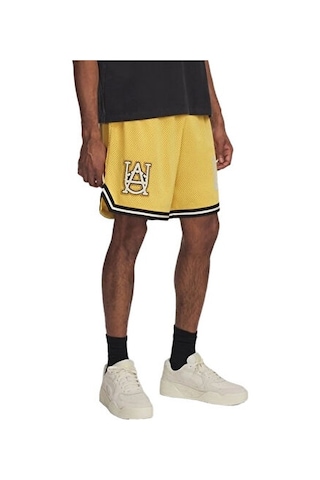 Under Armour Courtside Hoops Short Erkek Basketbol Şortu 1390120-773 Sarı Sarı