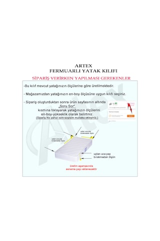 Artex 160X200 Nano Fermuarlı Yatak Kılıfı Yatak Koruyucusu Yatak Örtüsü