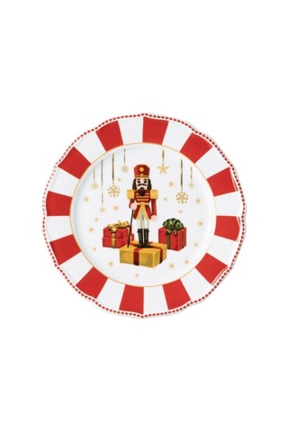 Hutschenreuther Noel Koleksiyonu Christmas Love Kırmızı Tabak Düz 22 Cm