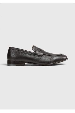 Ramsey Kahverengi Deri Klasik Loafer