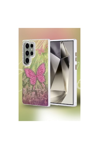 Samsung Galaxy Uyumlu S23 Ultra Kılıf Blade Aynalı Desenli Kapak - Desen 7