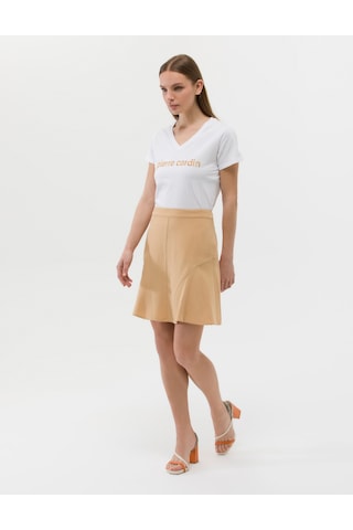 Pierre Cardin Kadın Bej Etek Dokuma 50262592-vr011