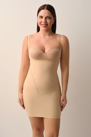 Suwen Yeni Nesil Lazer Kesim İz Bırakmayan İnce Dokulu Elbise Korsesi Sw9002089 Ten