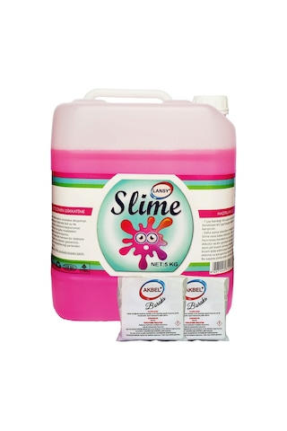 Lansy Zıp Zıp Oyun Jeli Fosforlu Pembe 5 Kg+200 Gr Boraks