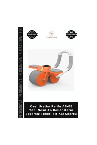 Özel Üretim Relife Ab-08 Yeni Nesil Ab Roller Karın Egzersiz Tekeri Fit Kal Sporcu