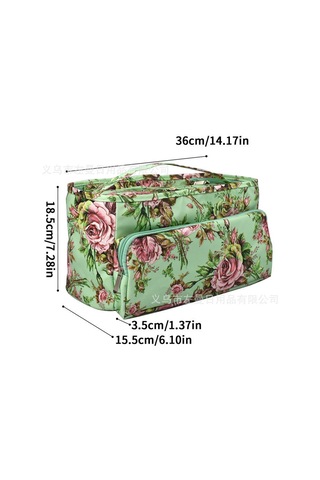 Moveevo Turuncu Sepet Desenli Yeni Model Kareli İplik Saklama Çantası - Ev Ve Seyahat İçin Kullanıma Kolay, Dayanıklı Materyal Portakal