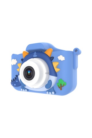 Vkemall X12s Çocuk Kamerası Kişiselleştirilmiş Karikatür Ejderha Fotoğraf Video Mini Oyu