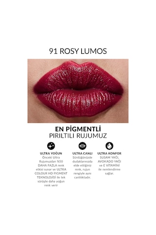 Avon Ultra Shimmer Pırıltılı Ruj Rosy Lumos