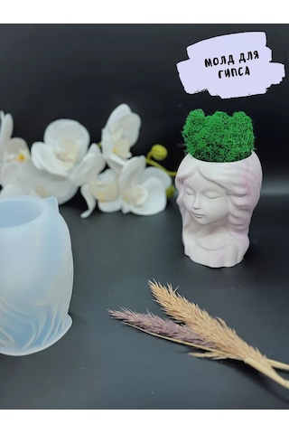 Galinacandles Silakon Kalıp Vazo Silueti Kız Moll Alçı İçin 224082922