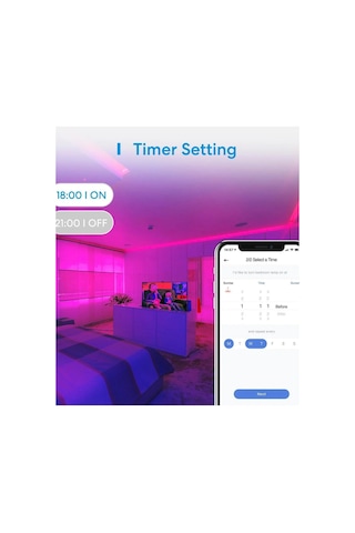 Akıllı Led Şerit Wi-fi Rgb 5 Metre Msl320 Pro Apple Home Destekli Rastgele Renk