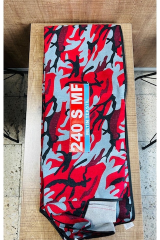 Massey Ferguson 240 Kırmızı Desen Asgari Branda Ve Düz Kırmızı Koltuk Kılıfı Takım