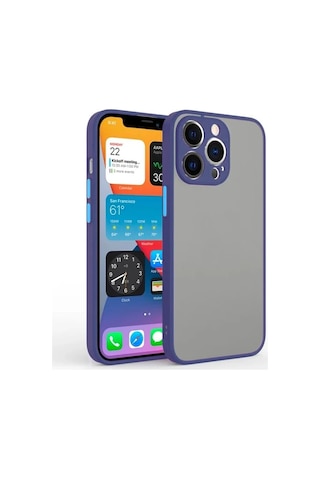 Apple iPhone Uyumlu 13 Pro 6.1inç Kamera Korumalı Premium Silikon Kılıf- 5775 Mor