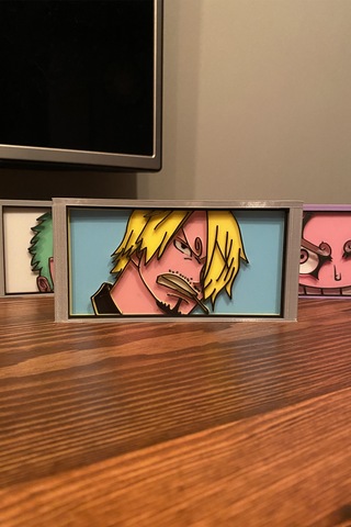 Kazanova Design Sanji Resim Kutusu Büyük Boy One Piece Anime Dekoratif Hediyelik