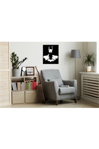 Batman Mdf Duvar Dekorasyon Lazer Kesim 35x25 Cm