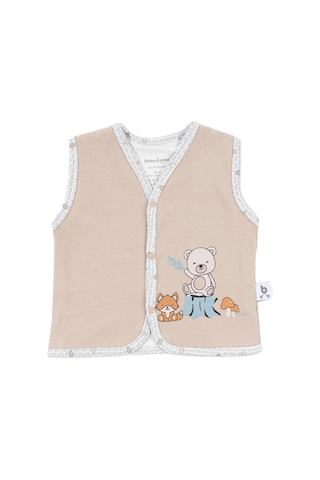 Gezenbebe Hero Bebek Yeleği Bej