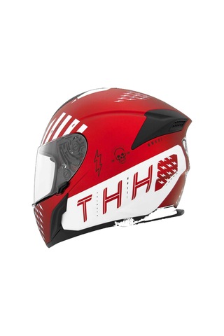Thh T810s Mmxxı Kapalı Motosiklet Kaskı Beyaz - Kırmızı