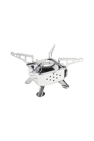 Ranyeek Katlanabilir Mini Gaz Sobası - Çelik Malzeme, 16x16x10cm Genişletilebilir, 530g Hafif, Depolama Çantasıyla Çok Renkli