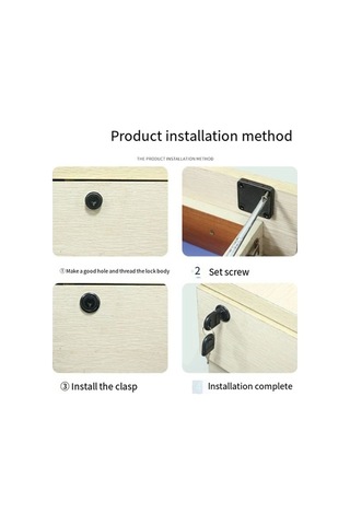 Ulzyvf Uzun Ofis Masası Kilidi Kilidi Karşı Kapı Hırsızlığa Dolap Çekmece Çekirdek Ev