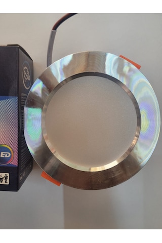 Şila 5 Watt Krom Kasa Beyaz Işık Led Spot 6500k 6 Adet