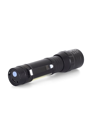 Wuben Wb-017 Ultra Güçlü Usb Şarjlı Kutulu El Feneri - Kamp Fener Siyah