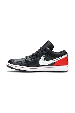 Nike Jordan 1 Low Brushstroke Swoosh Basketbol Ayakkabısı Da4659-001 Siyah