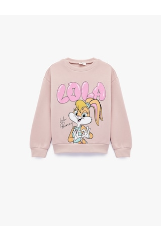 Koton Lisanslı Lola Bunny Baskılı Uzun Kollu Bisiklet Yaka Sweatshirt Lila 6wkg10545ak Lila