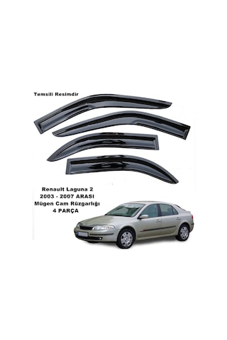 Renault Laguna 2 Mügen Cam Rüzgarlığı 2003-2007 Arası 4 Lü Set