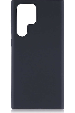 Zore Galaxy Uyumlu S22 Ultra Kılıf Msra Premier Silikon Kapak - Siyah Siyah