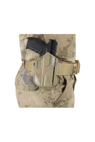 Unicorn Canik 55 TP9 Picatiny Raydan Kilitlemeli Silah Kılıfı Çöl