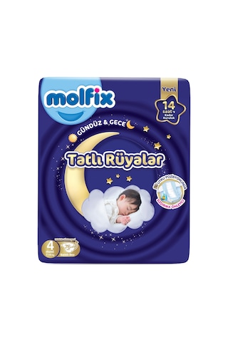 Molfix Tatlı Rüyalar Bebek Bezi 4 Beden 7-14 Kg Maxi 456 Adet 4 Numara