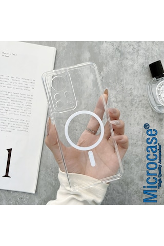 Xiaomi 12/12X/12S Magsafe Yarı Esnek Plastik Şeffaf Kılıf -AL8115