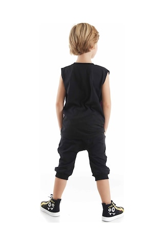 Denokids Şimşek Maske Erkek Çocuk T-shirt Kapri Takım Çok Renkli